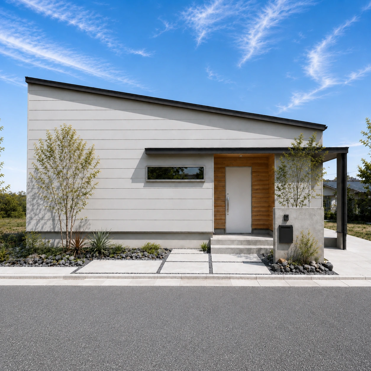 NEST ── 家族が集まる平屋の外観|秀光ビルド徳島店